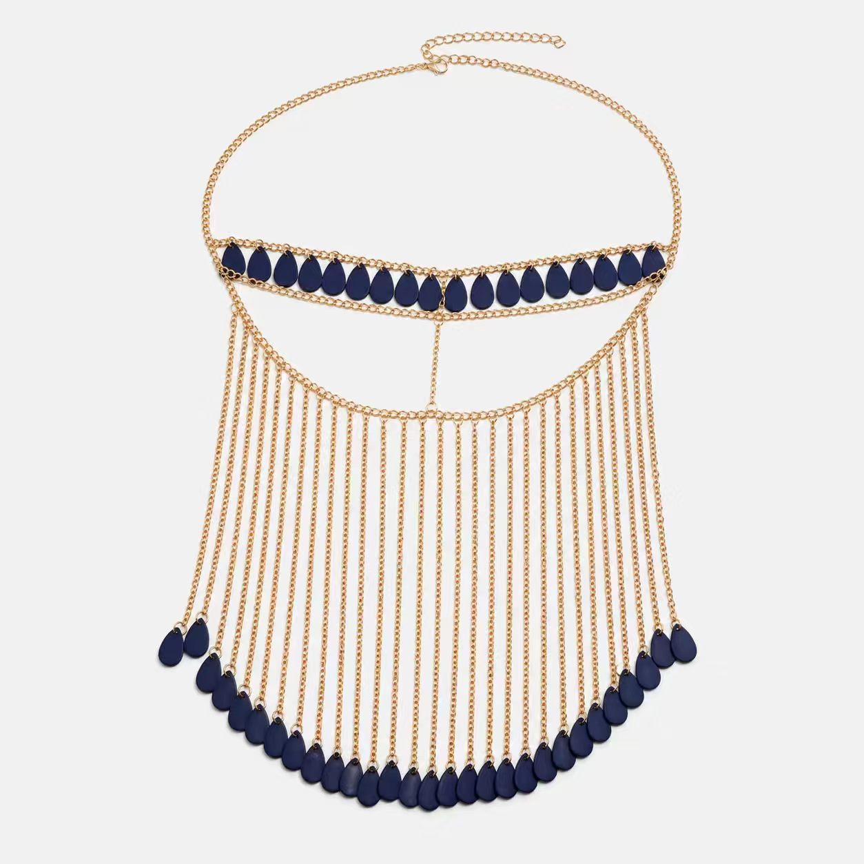The Soraya Heritage Coin Face Veil with Cascading Waterfall Tassels