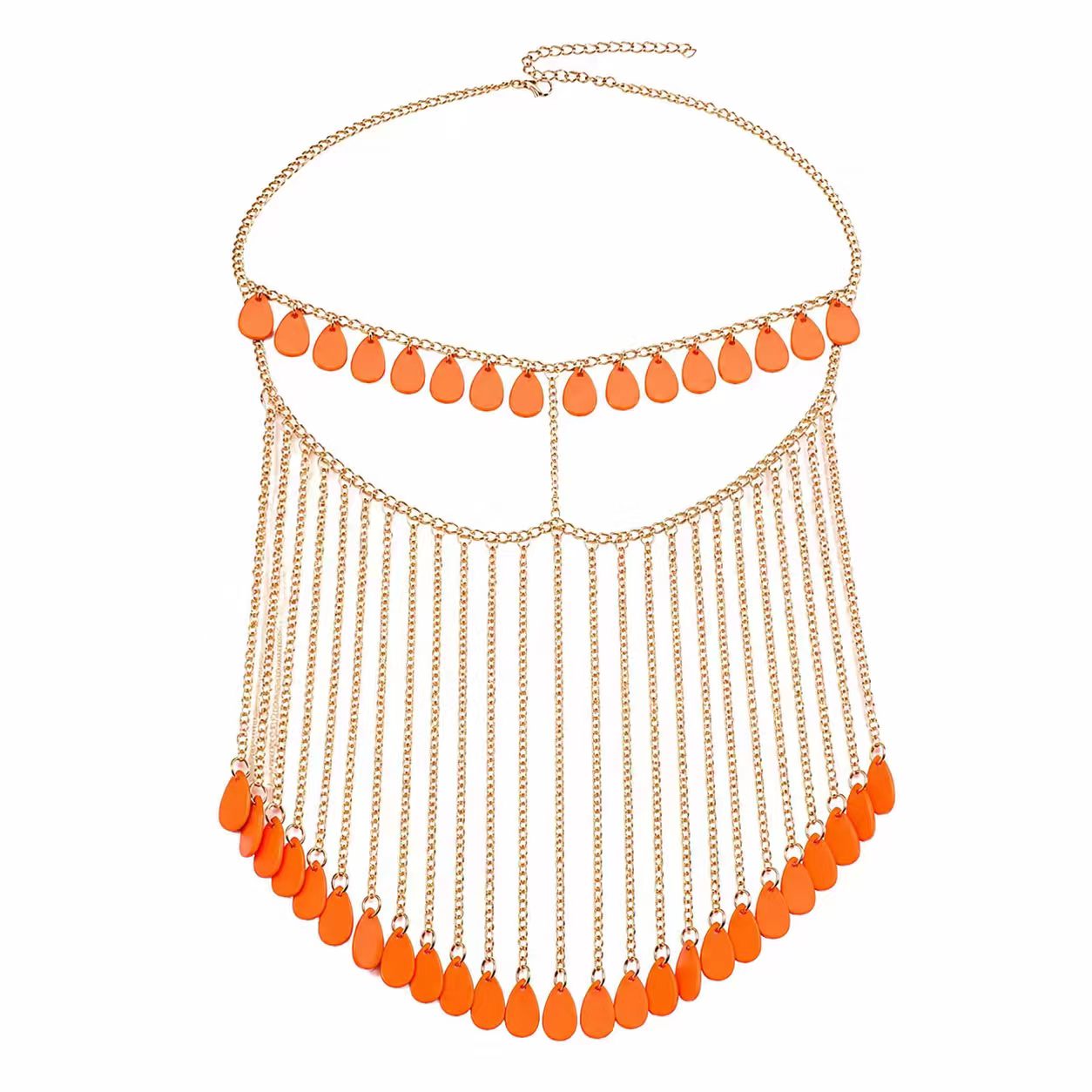 The Soraya Heritage Coin Face Veil with Cascading Waterfall Tassels